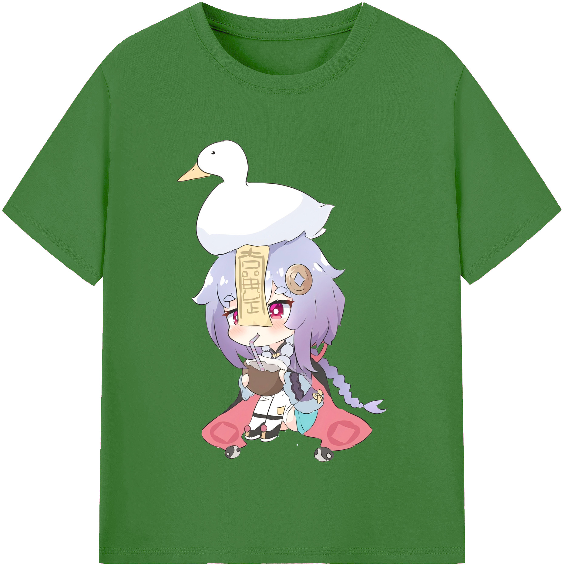 げんし神 七七 なな  genshin Nana レディースカジュアルプリントTシャツ（綿100％）
